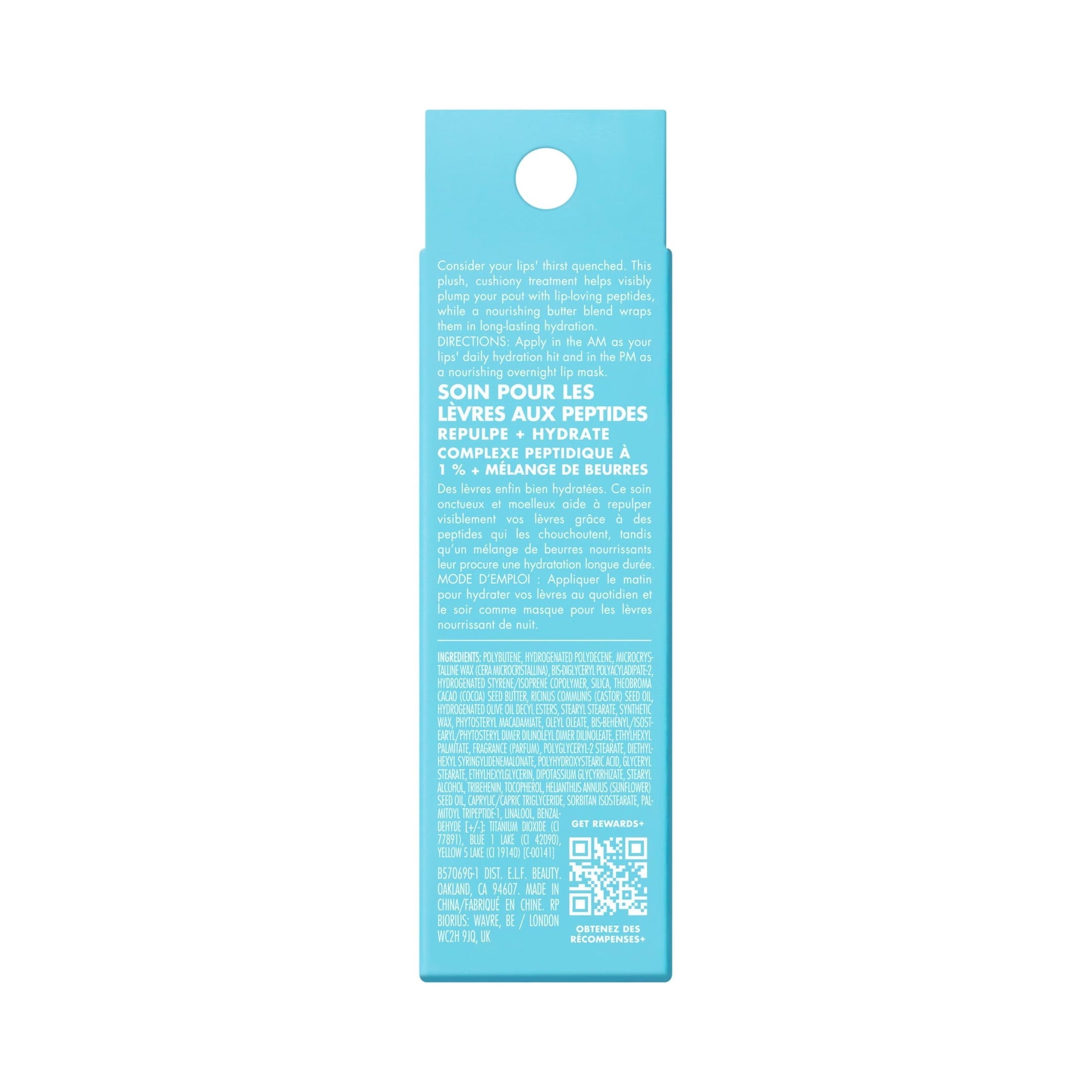 e.l.f. SKIN Thirst Burst Lip Treatment, Sheer Blue Hibiscus, 0.35 oz