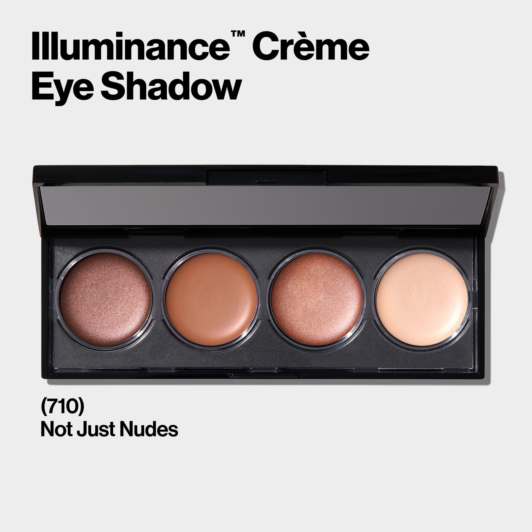 Revlon Illuminance Long Lasting Matte and Shimmer Eyeshadow Quad, Not Just Nudes, 0.12 oz