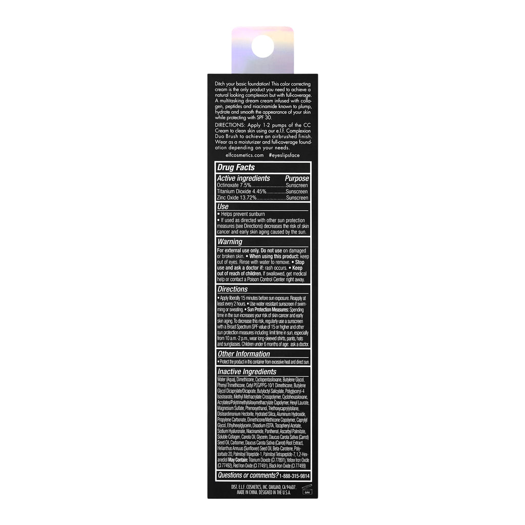 e.l.f. Camo CC Cream, Medium 310 C, 1 fl oz