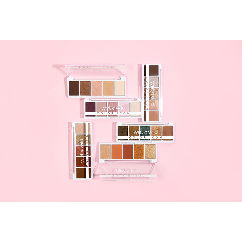 (3 pack) Wet n Wild Color Icon 5 Pan Eye & Face Makeup Palette, Eyeshadow Palette, Petalette
