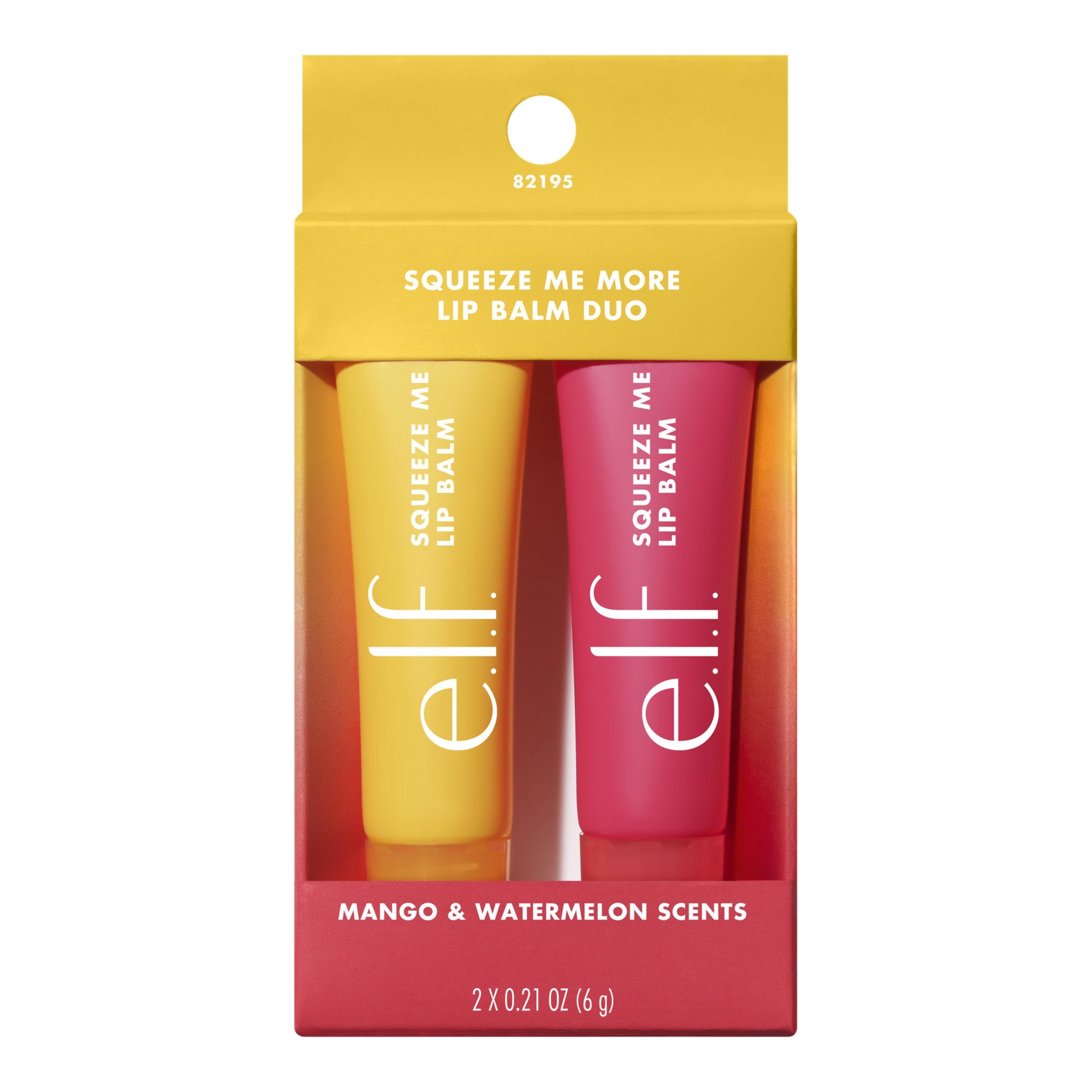 e.l.f. Squeeze Me More Lip Balm Duo, Mango & Watermelon 0.42oz