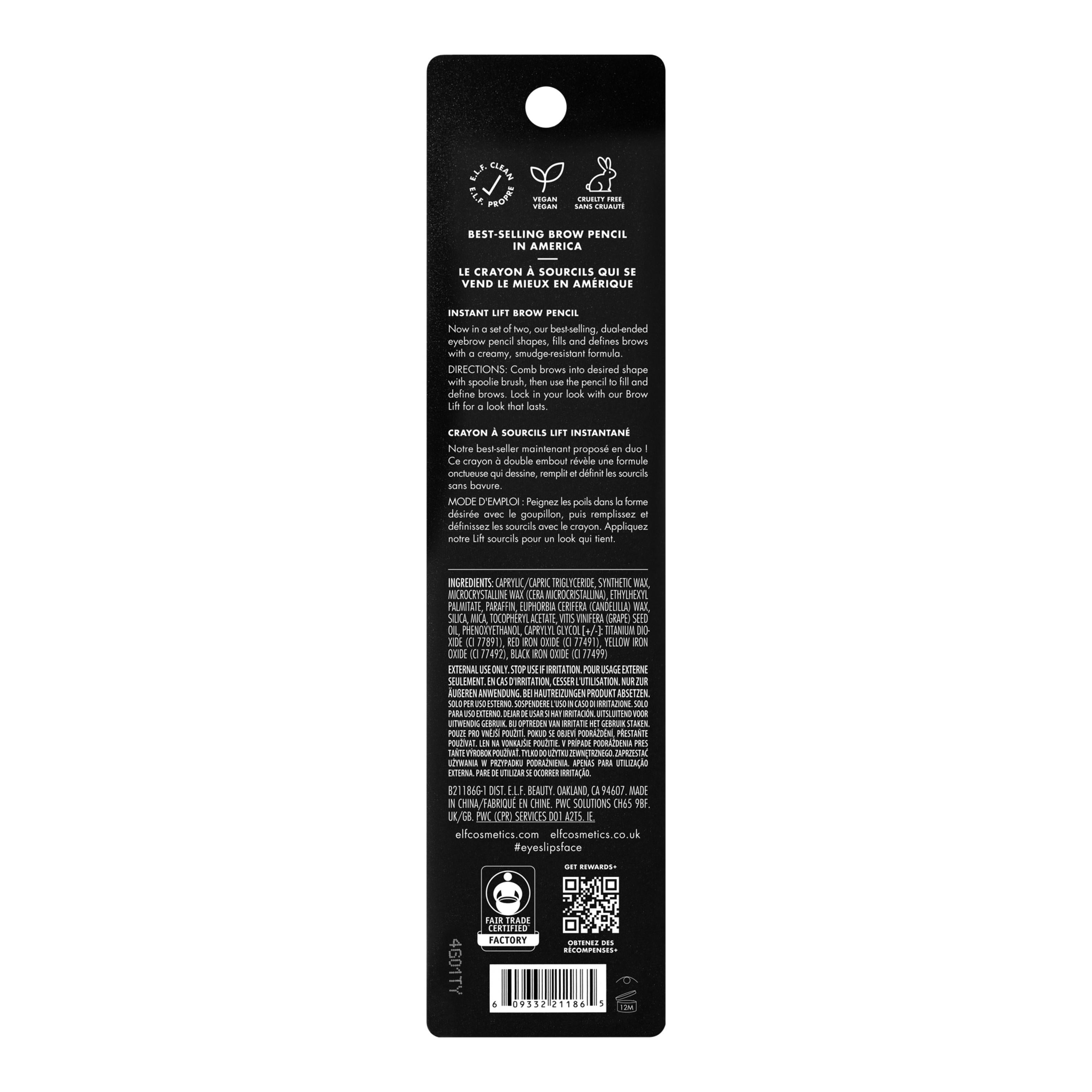 ELF Instant Brow Lift Pencil 2 Packs Taupe
