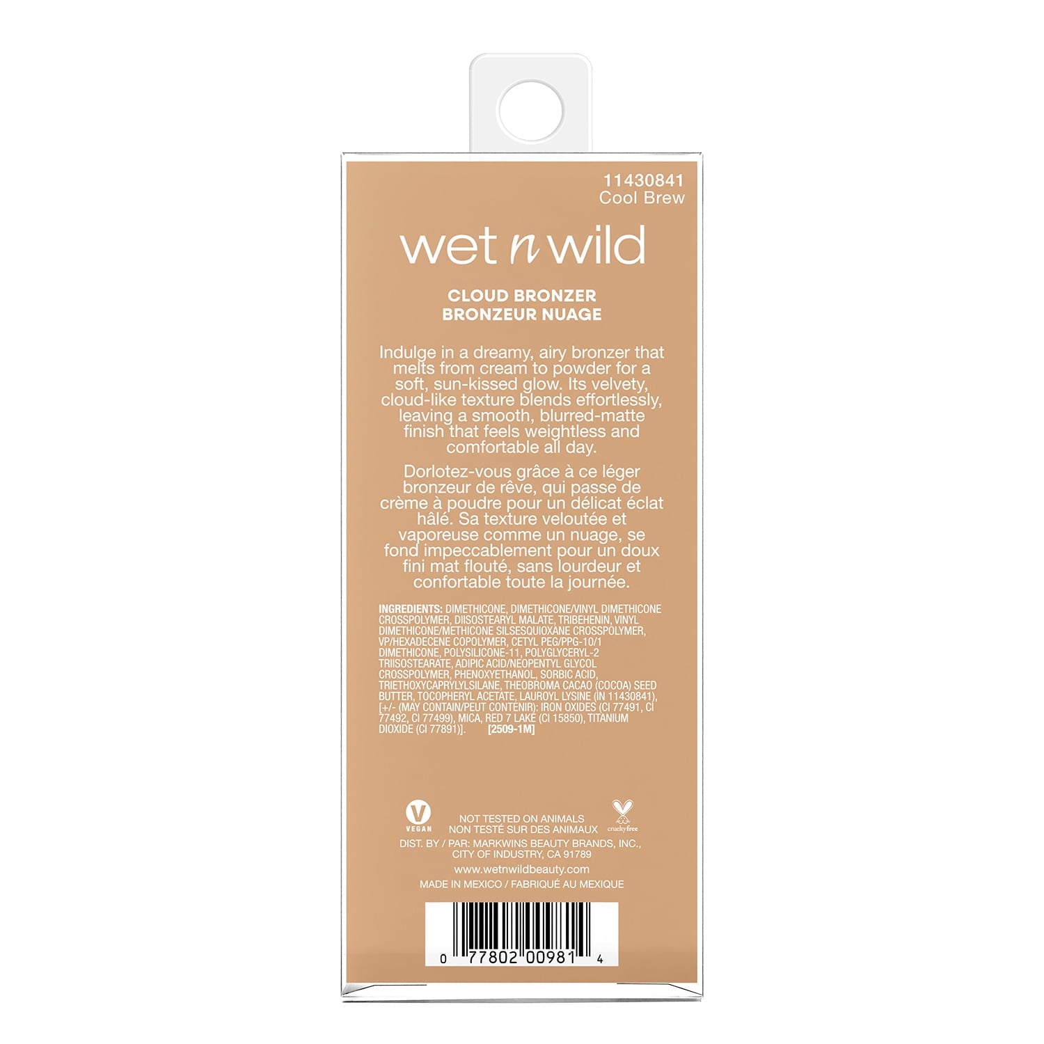 Wet n Wild Mother Fluffer Pudding Bronzer, Cool Brew, 0.16 OZ
