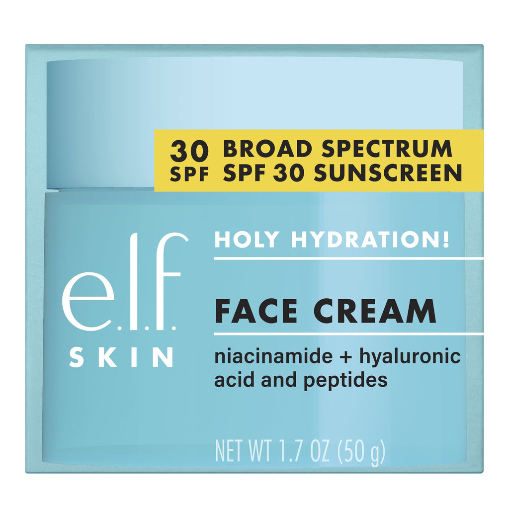 e.l.f. SKIN Holy Hydration! Face Cream Broad Spectrum SPF 30 Sunscreen, 1.7oz