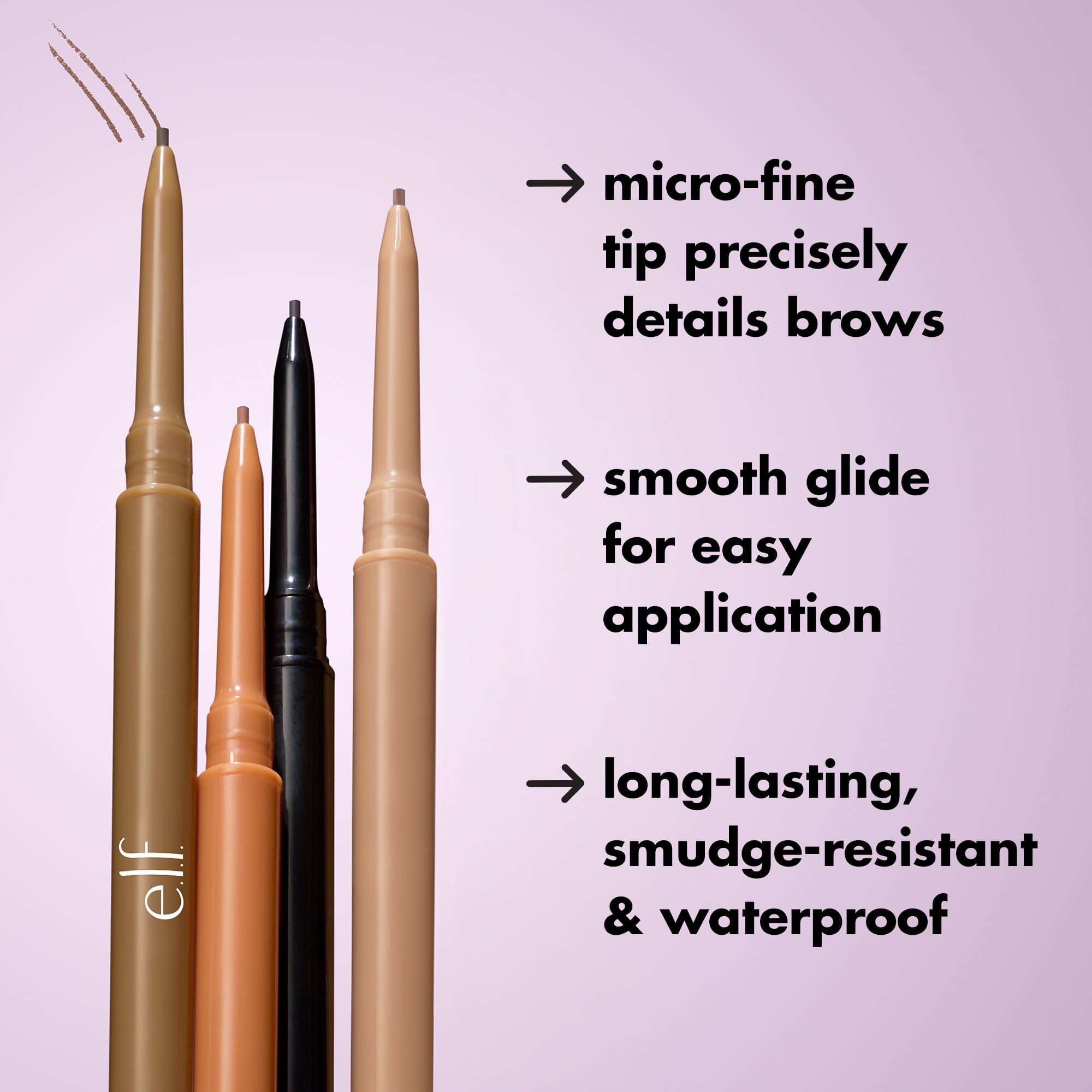 e.l.f. Holy Strokes Micro-Fine Brow Pencil, Espresso, 0.001oz