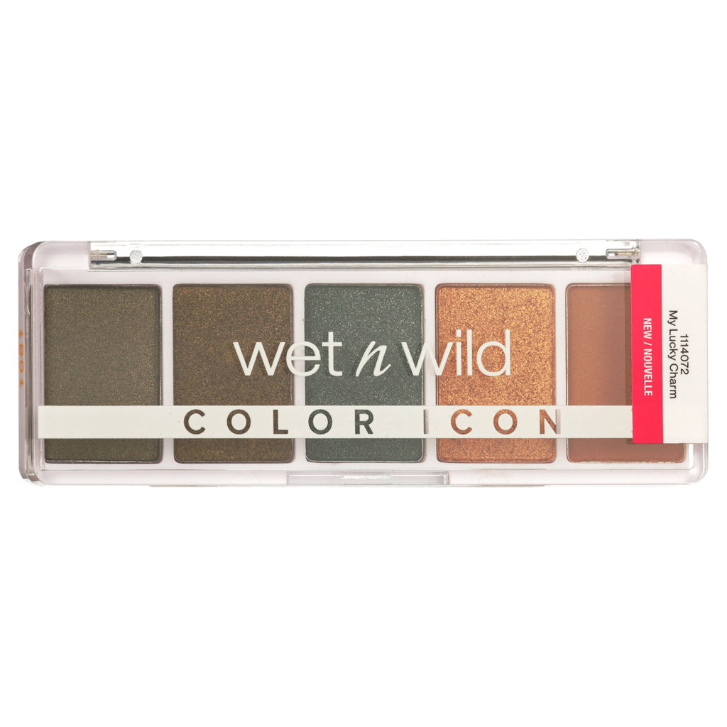 (3 pack) Wet n Wild Color Icon 5 Pan Eye & Face Makeup Palette, Eyeshadow Palette, My Lucky Charm