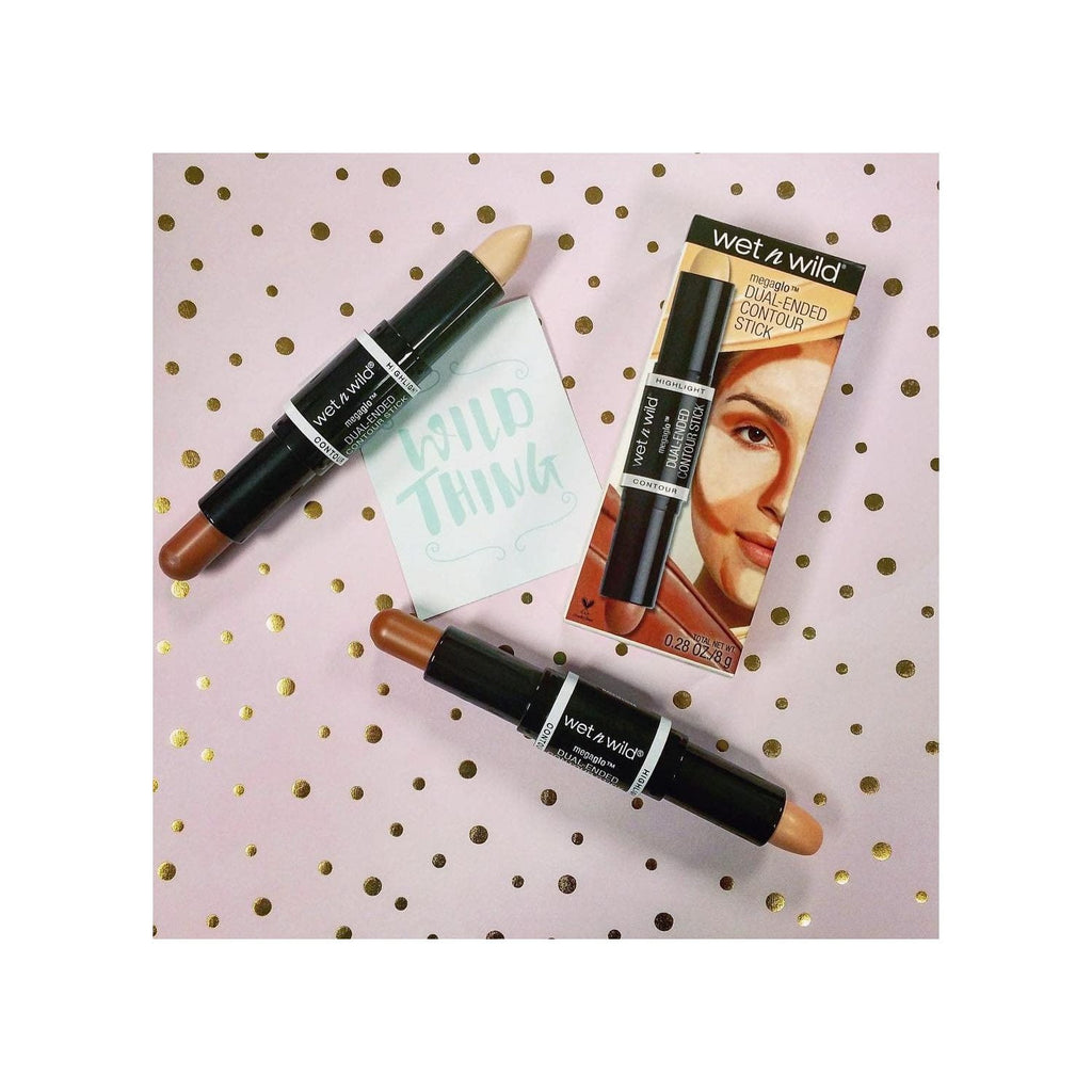 Wet n Wild MegaGlo Blendable Dual-Ended Contour Stick, Light Medium, Cruelty-Free