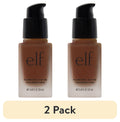 (2 pack) e.l.f. Flawless Satin Foundation, Espresso, 0.68 fl oz