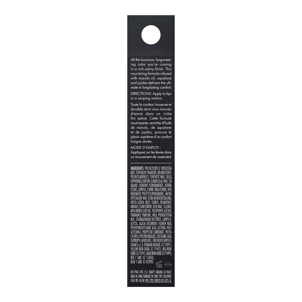 e.l.f. O Face Satin Lipstick, Dirty Talk, 0.13 oz