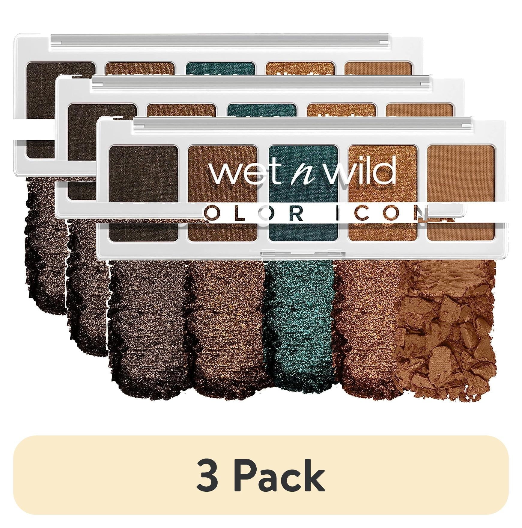 (3 pack) Wet n Wild Color Icon 5 Pan Eye & Face Makeup Palette, Eyeshadow Palette, My Lucky Charm