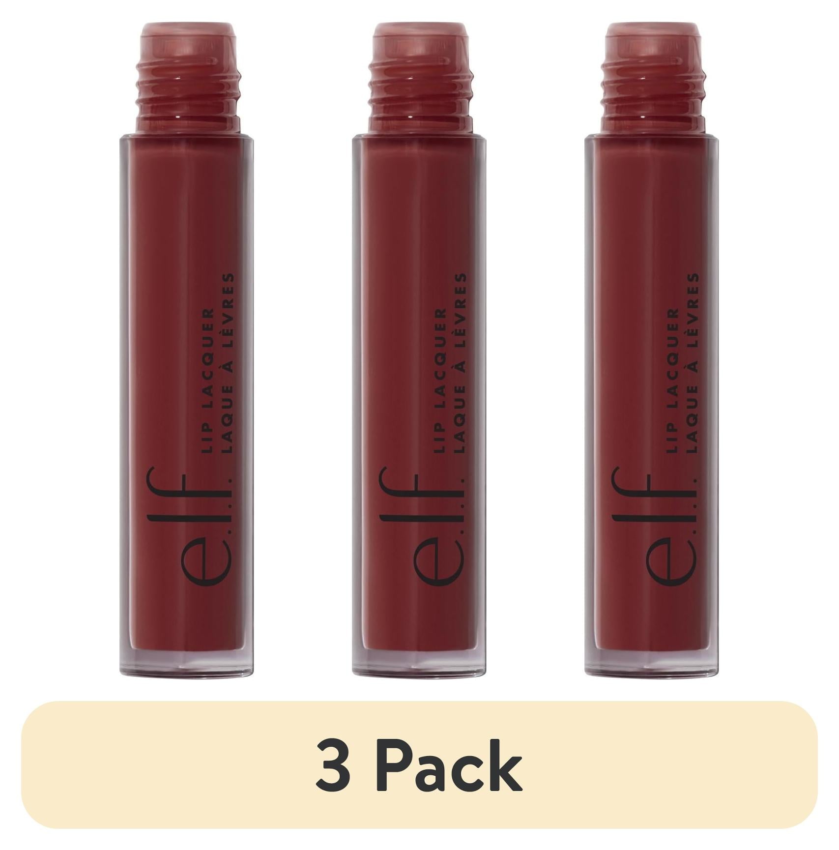 (3 pack) e.l.f. Lip Lacquer, Black Cherry