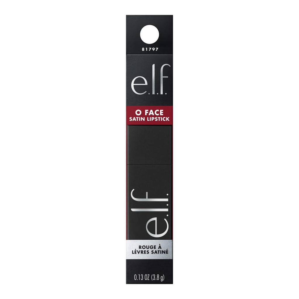 e.l.f. O FACE Satin Lipstick, Own It, 0.13oz