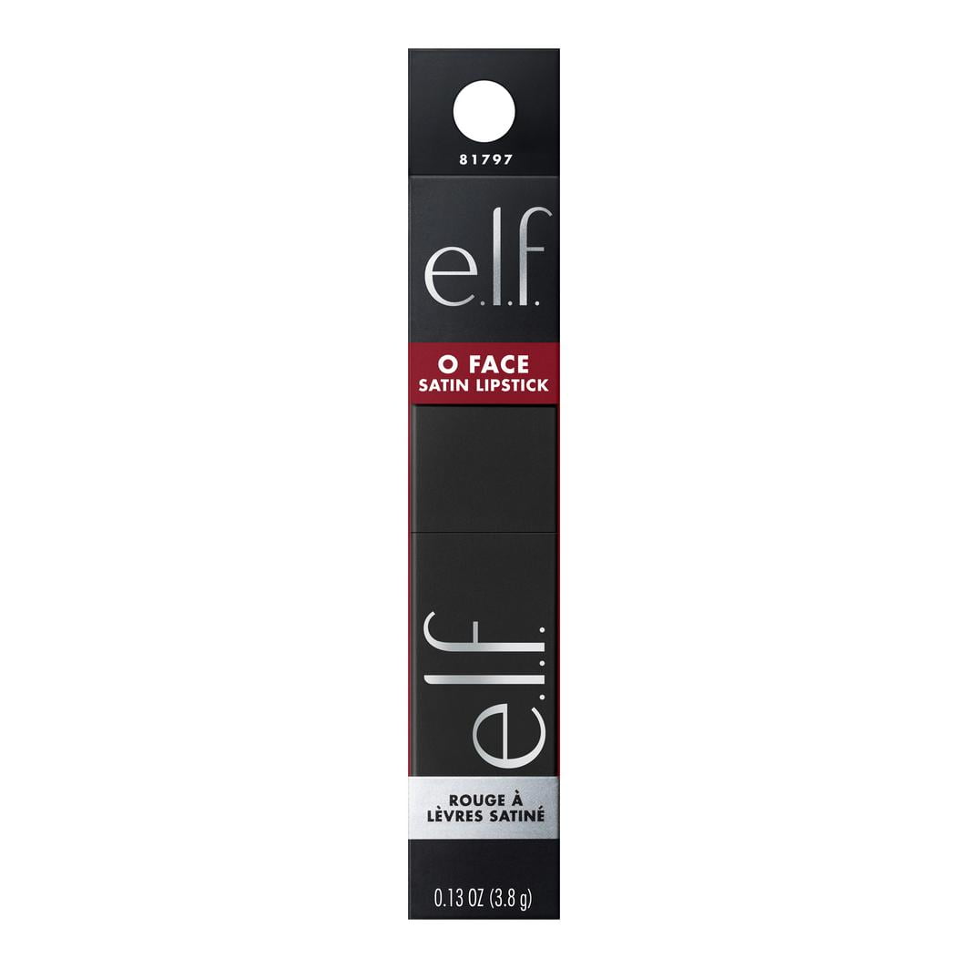 e.l.f. O FACE Satin Lipstick, Own It, 0.13oz