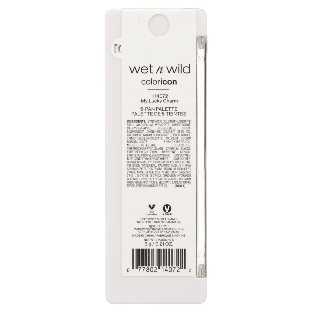 (3 pack) Wet n Wild Color Icon 5 Pan Eye & Face Makeup Palette, Eyeshadow Palette, My Lucky Charm