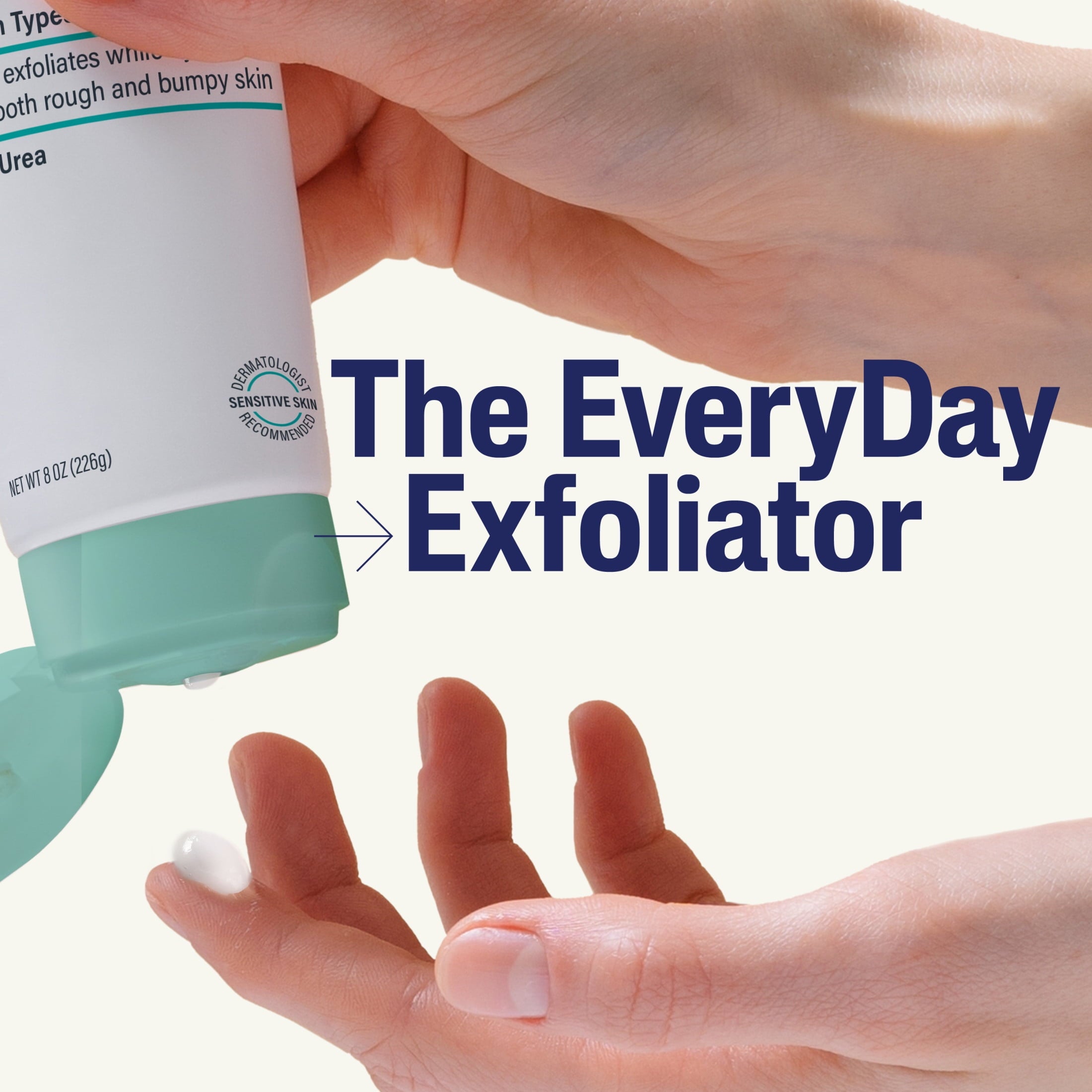 CETAPHIL Exfoliating Rough & Bumpy Cream, Lightweight Cream for All Skin Types, 8 oz Tube