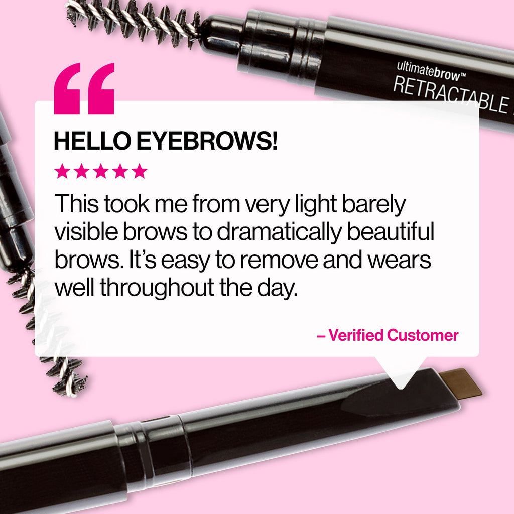 Wet N Wild Ultimate Brow Retractable Eyebrow Pencil, Medium Brown