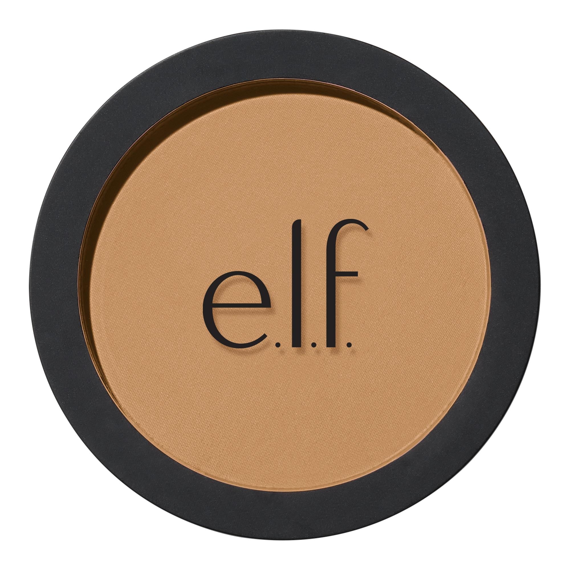 e.l.f. Primer-Infused Matte Bronzer, Tan O'Clock, 0.35oz