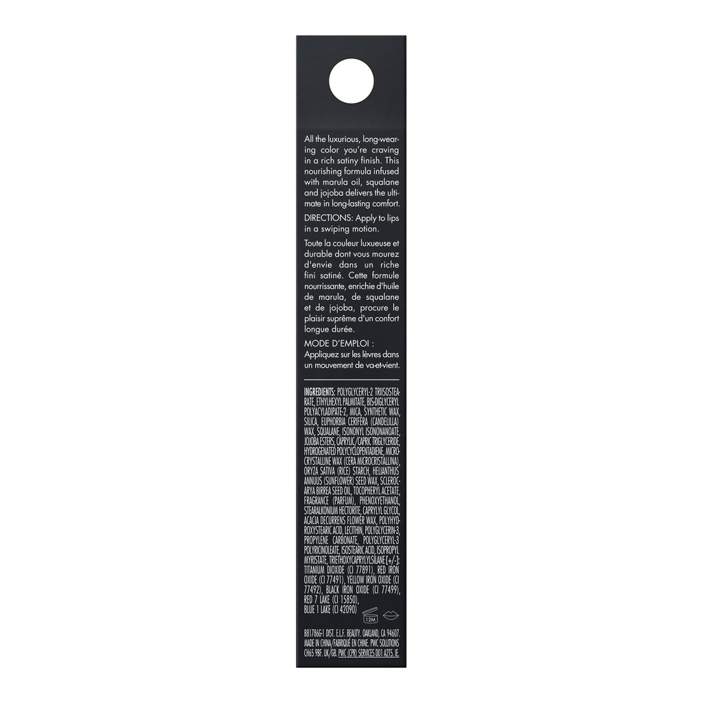 e.l.f. O Face Satin Lipstick, Drive, 0.13 oz