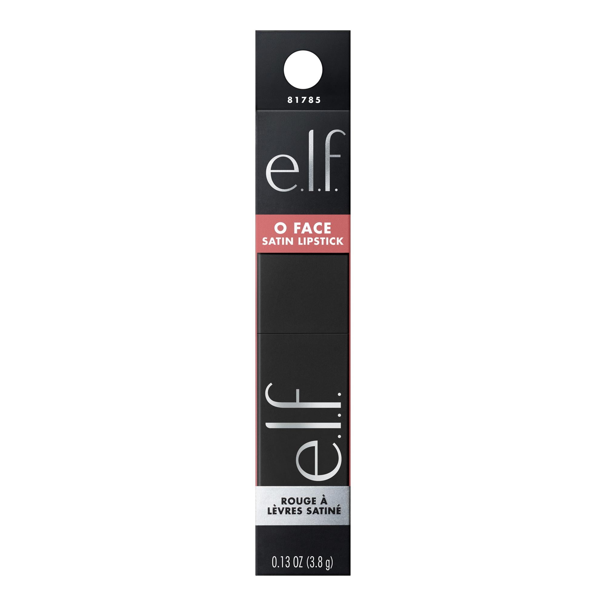 e.l.f. O Face Satin Lipstick, Dirty Talk, 0.13 oz