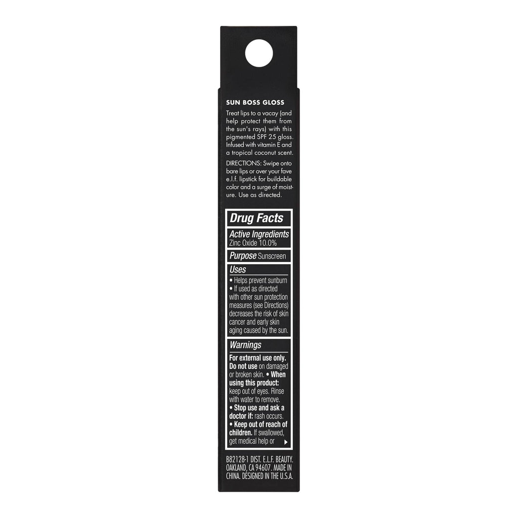 e.l.f. Sun Boss Gloss SPF 25, That's My Jam, 0.13 fl oz