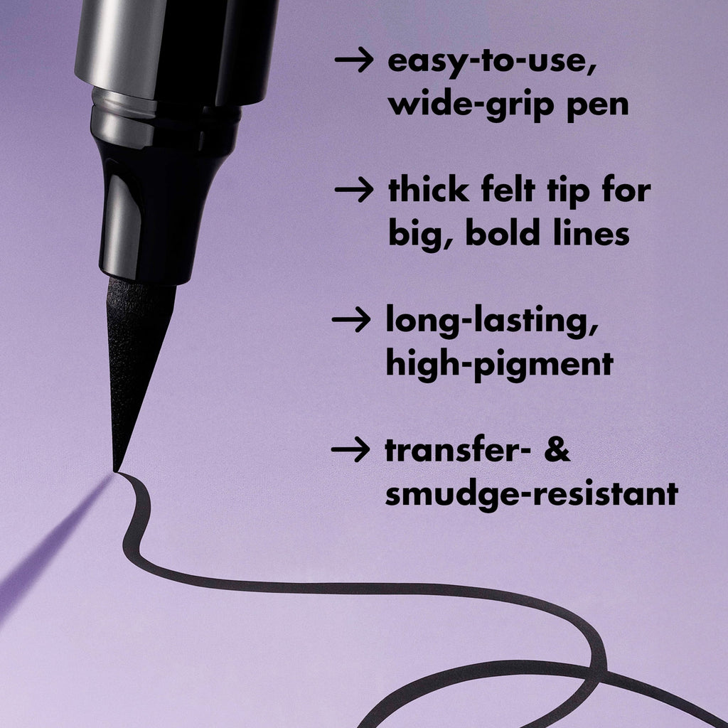 e.l.f. Intense Ink Eyeliner, Blackest Black