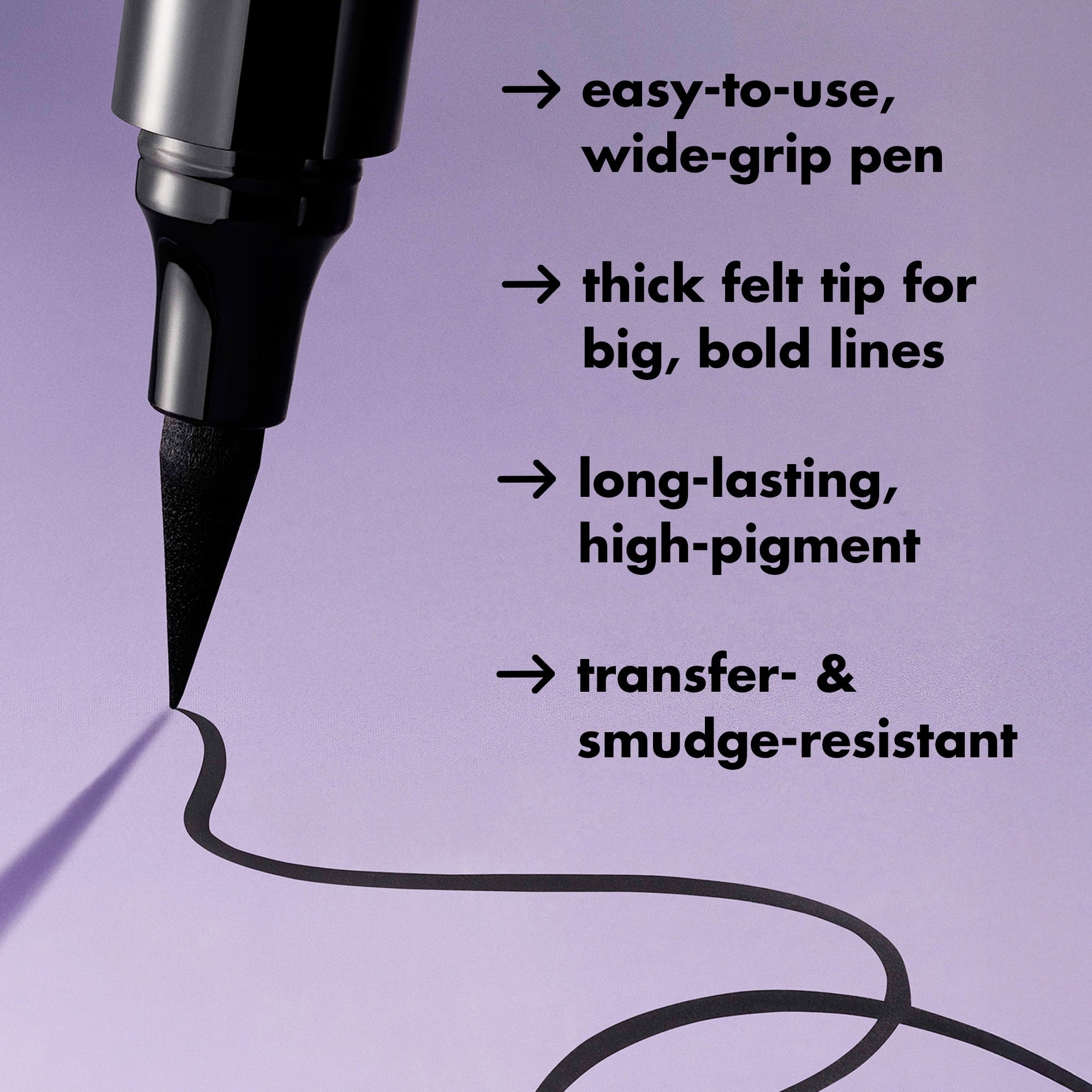 e.l.f. Intense Ink Eyeliner, Blackest Black
