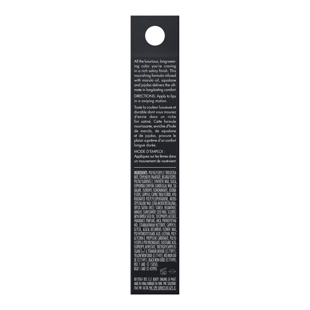 e.l.f. O Face Satin Lipstick, Dirty Talk, 0.13 oz