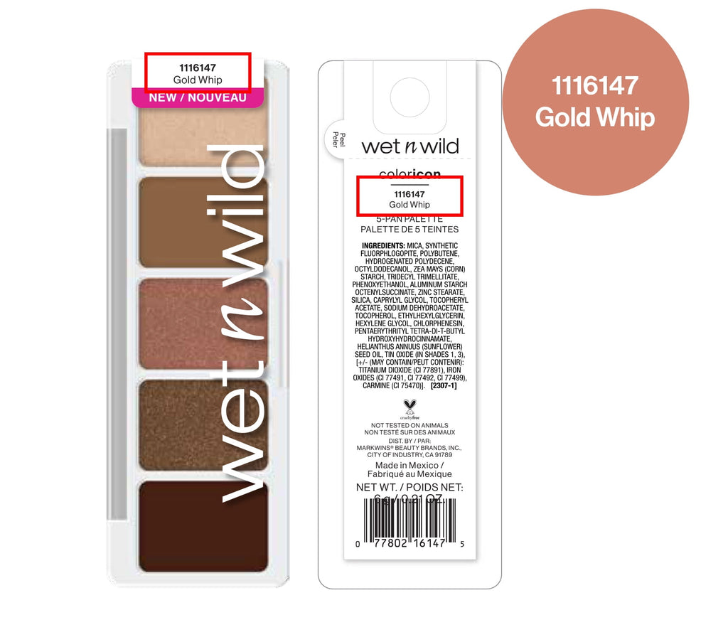 Wet n Wild Color Icon 5 Pan Eye & Face Makeup Palette - Gold Whip