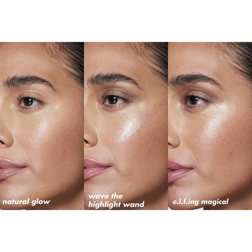 e.l.f. Halo Glow Highlight Beauty Wand, Champagne Campaign, 0.33 fl oz