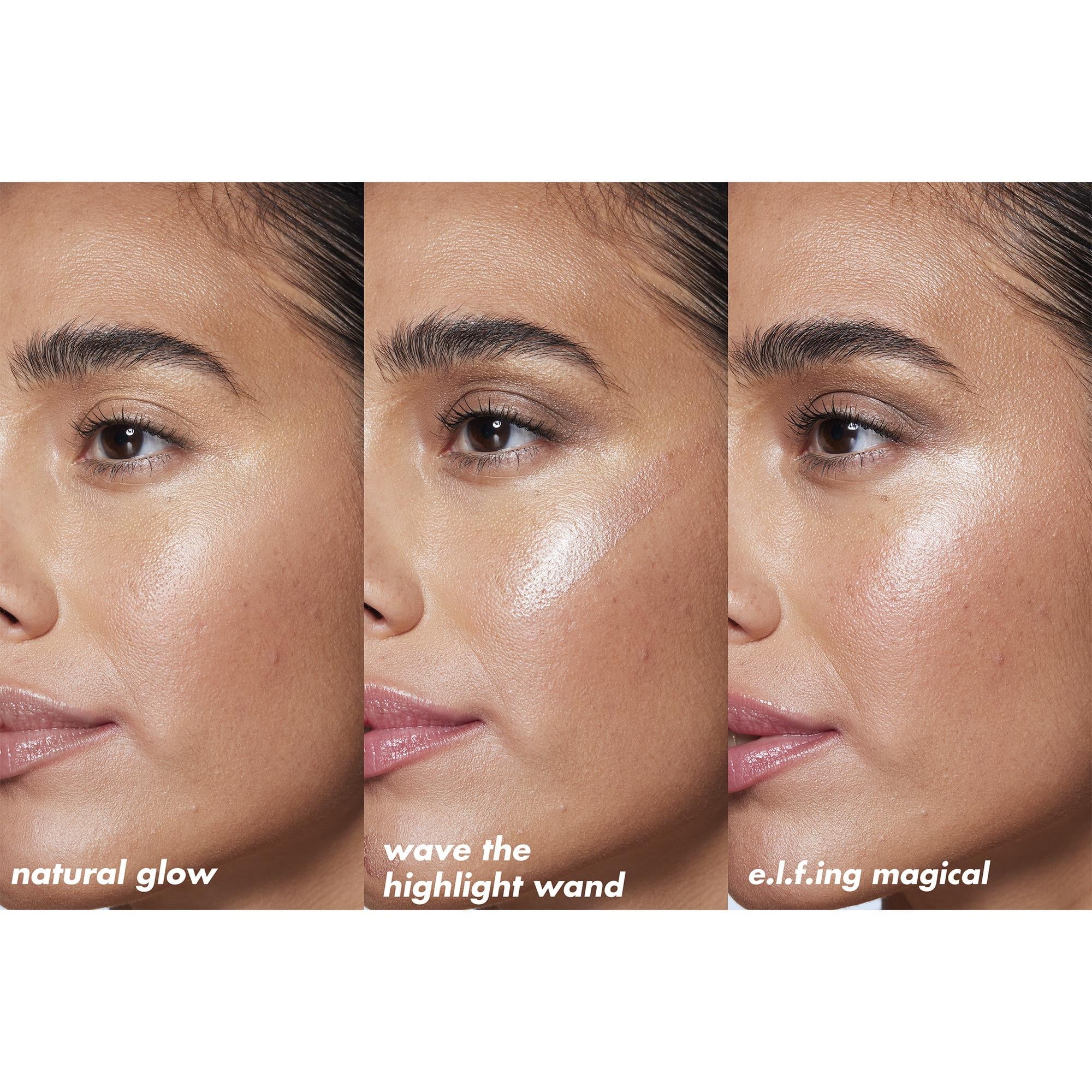 e.l.f. Halo Glow Highlight Beauty Wand, Champagne Campaign, 0.33 fl oz