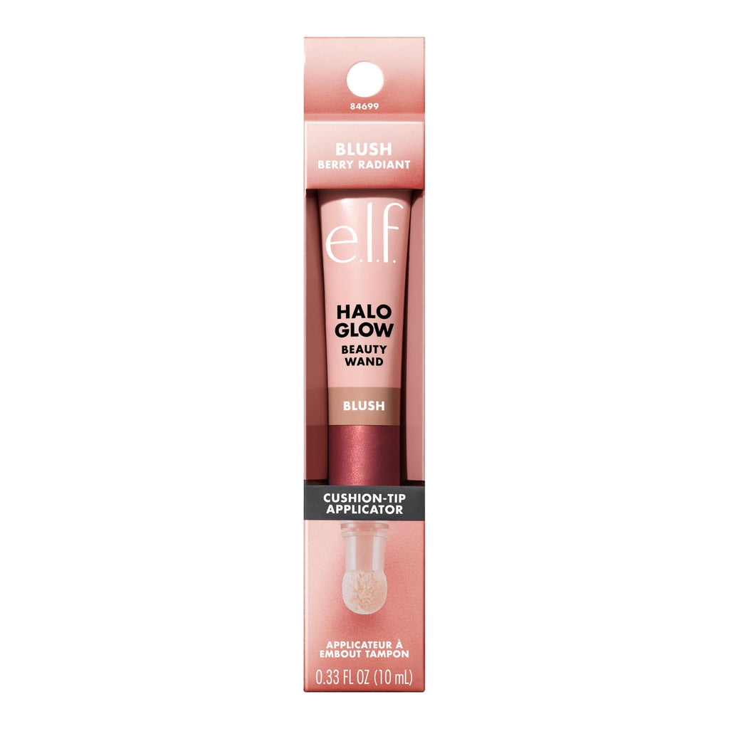 e.l.f. Halo Glow Blush Beauty Wand, Berry Radiant, 0.33 fl oz