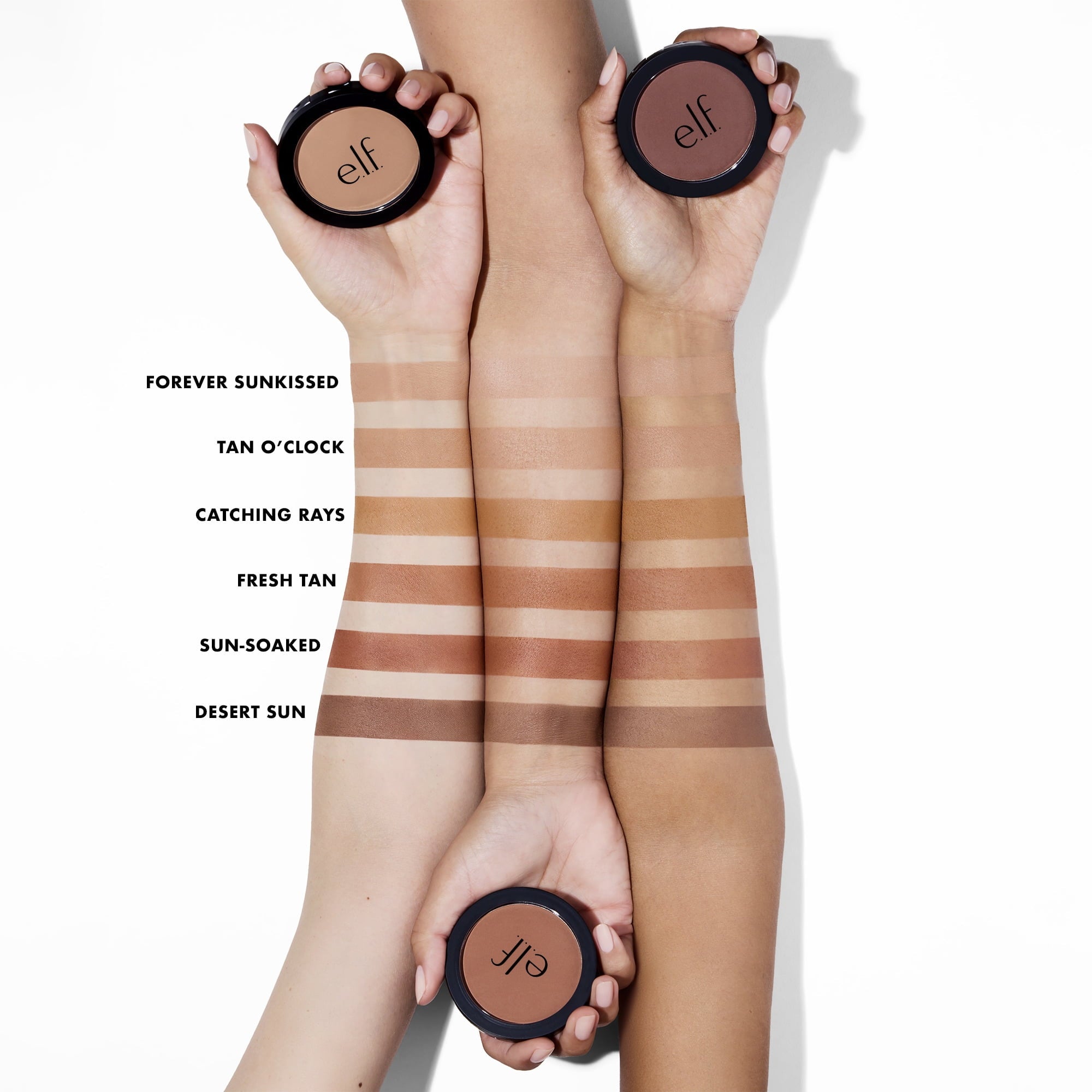 e.l.f. Primer-Infused Matte Bronzer, Fresh Tan, 0.35oz