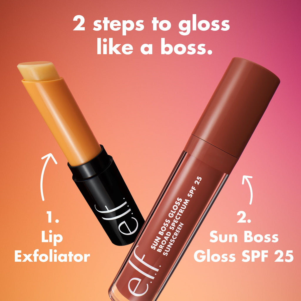 e.l.f. Sun Boss Gloss SPF 25, Pink-Me Girl, 0.13 fl oz