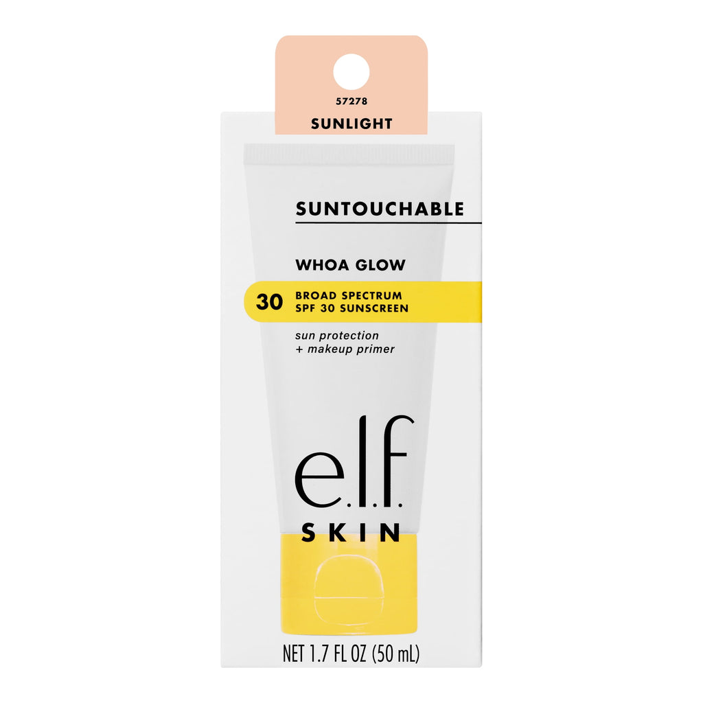 e.l.f. SKIN Suntouchable Whoa Glow SPF 30, Sunlight, 1.7 fl oz