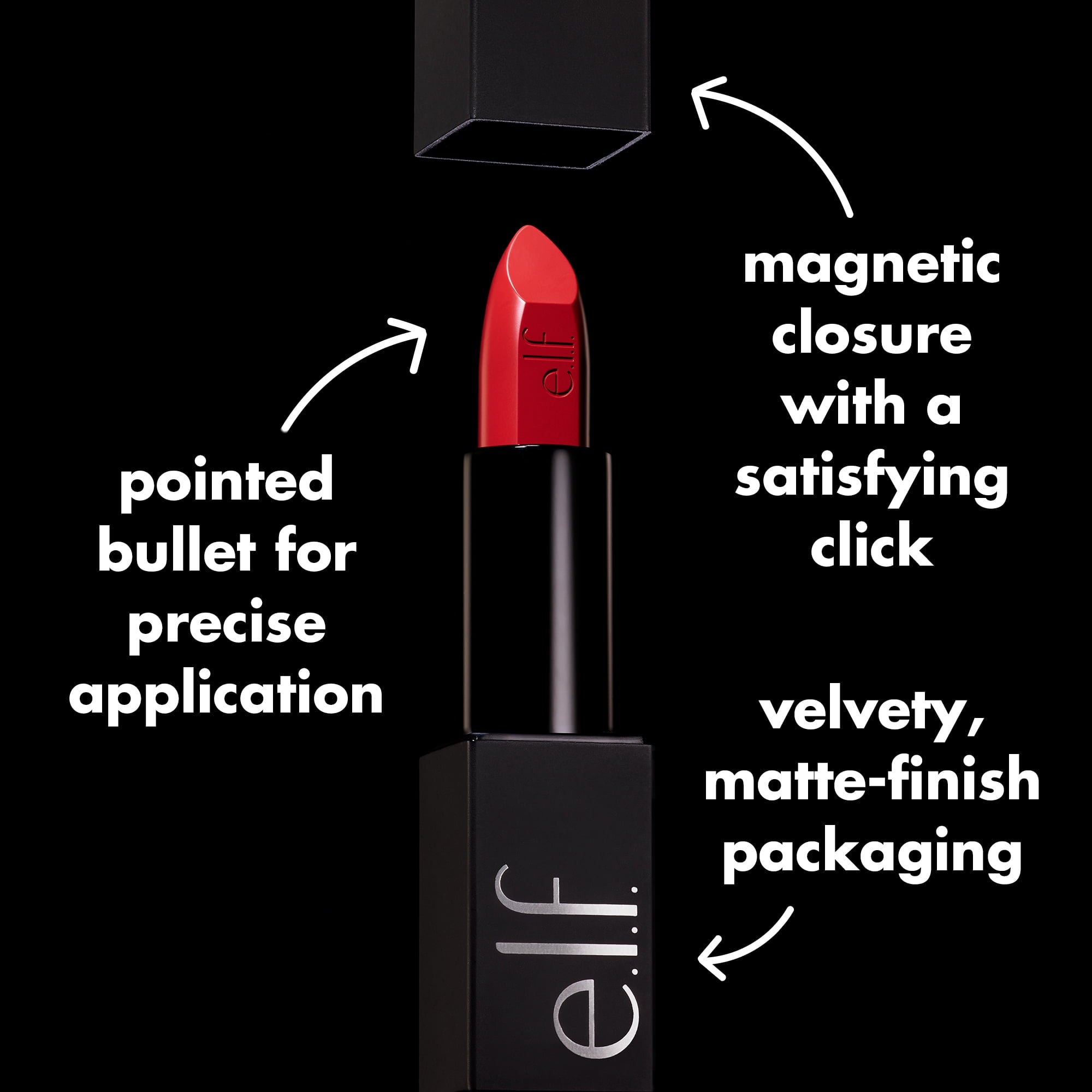 e.l.f. O Face Satin Lipstick, Effortless, 0.13 oz