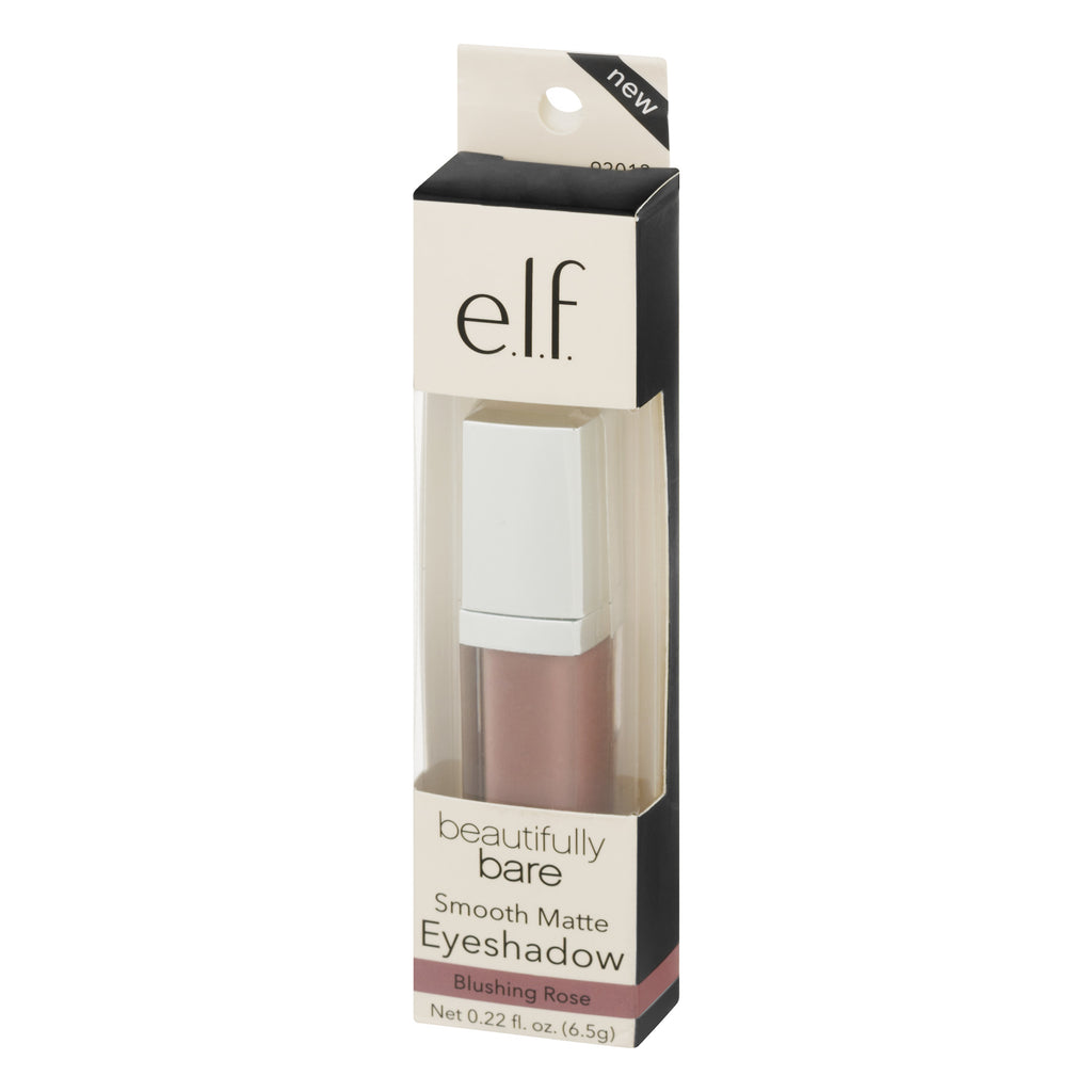e.l.f. Beautifully Bare Smooth Matte Eyeshadow Blushing Rose, 0.22 FL OZ