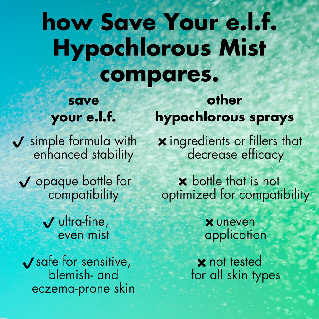 e.l.f. SKIN Save Your E.L.F. Hypochlorous Mist, 3.38 fl. Oz