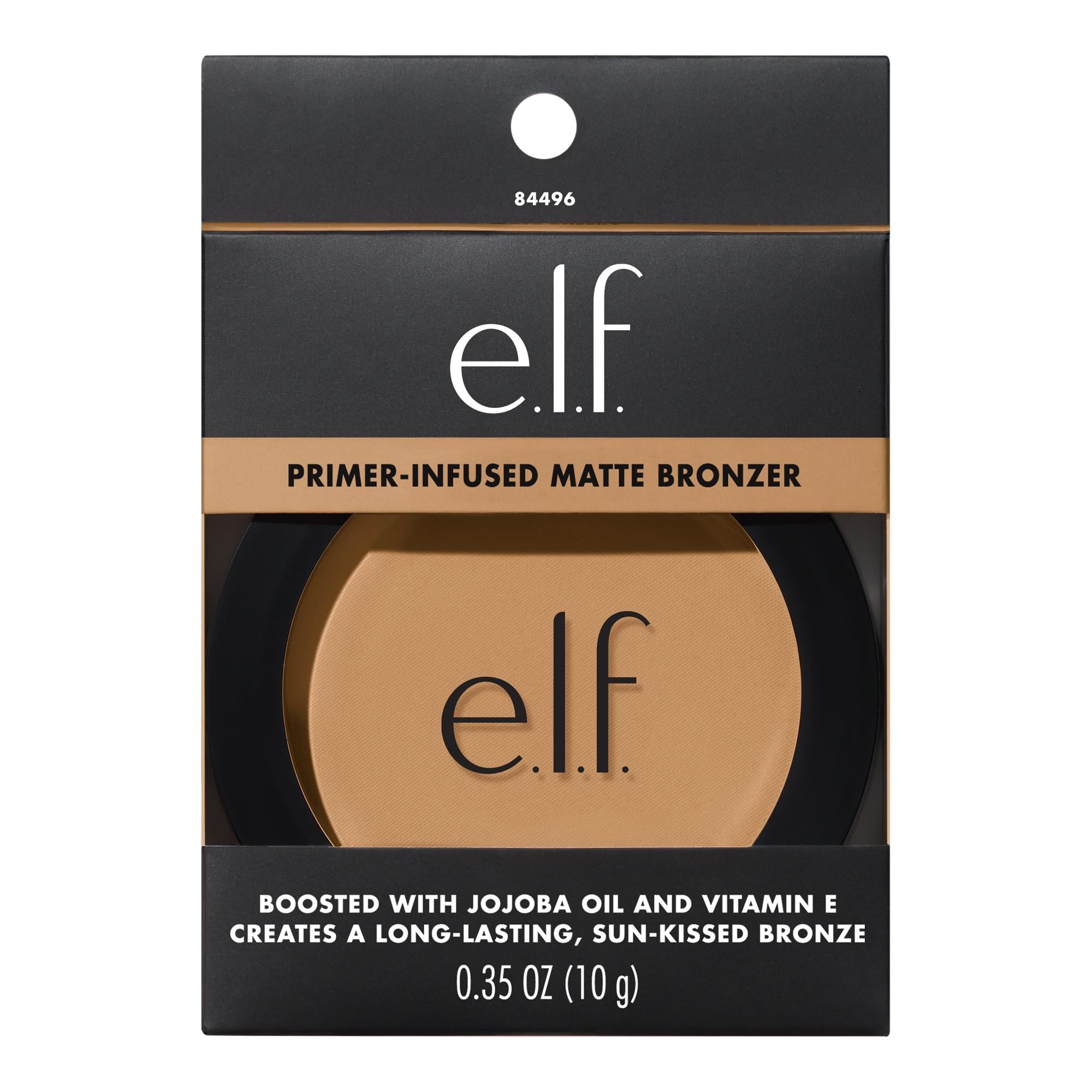 e.l.f. Primer-Infused Matte Bronzer, Tan O'Clock, 0.35oz