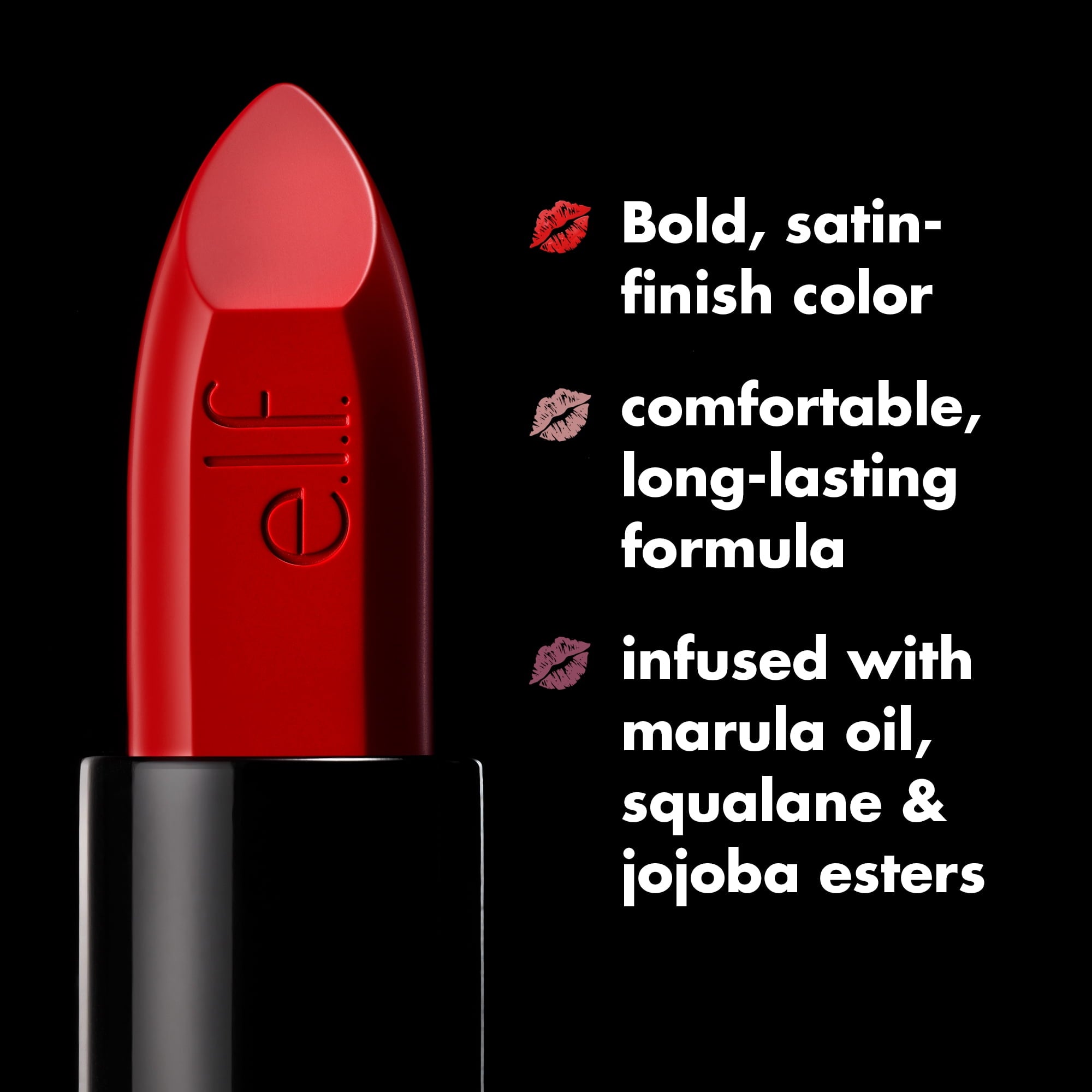 e.l.f. O Face Satin Lipstick, Effortless, 0.13 oz