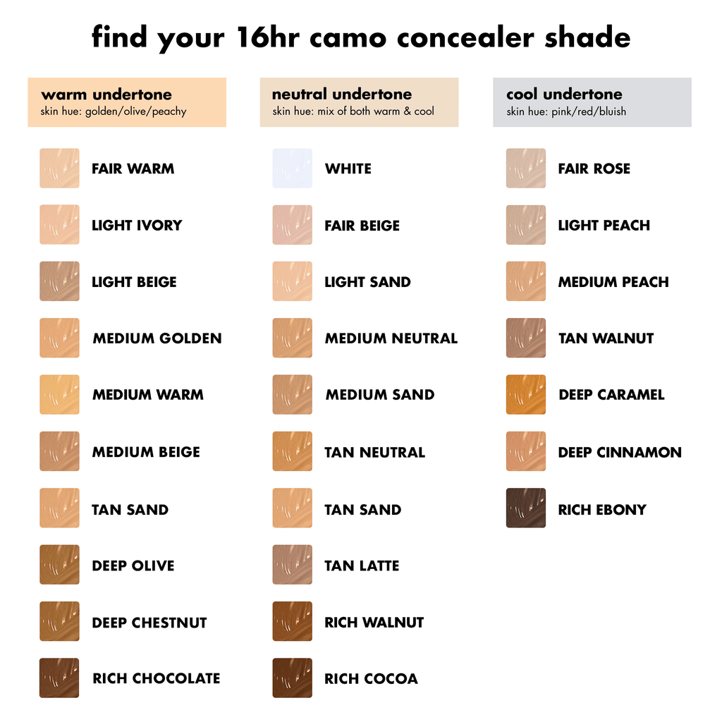 e.l.f. 16HR Camo Concealer, Fair Beige, 0.203 fl oz