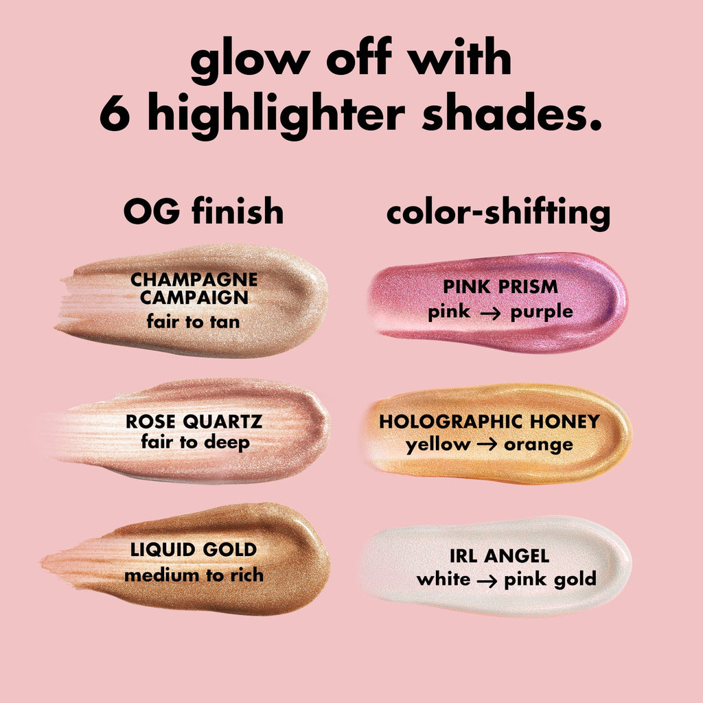 e.l.f. Halo Glow Highlight Beauty Wand, Champagne Campaign, 0.33 fl oz