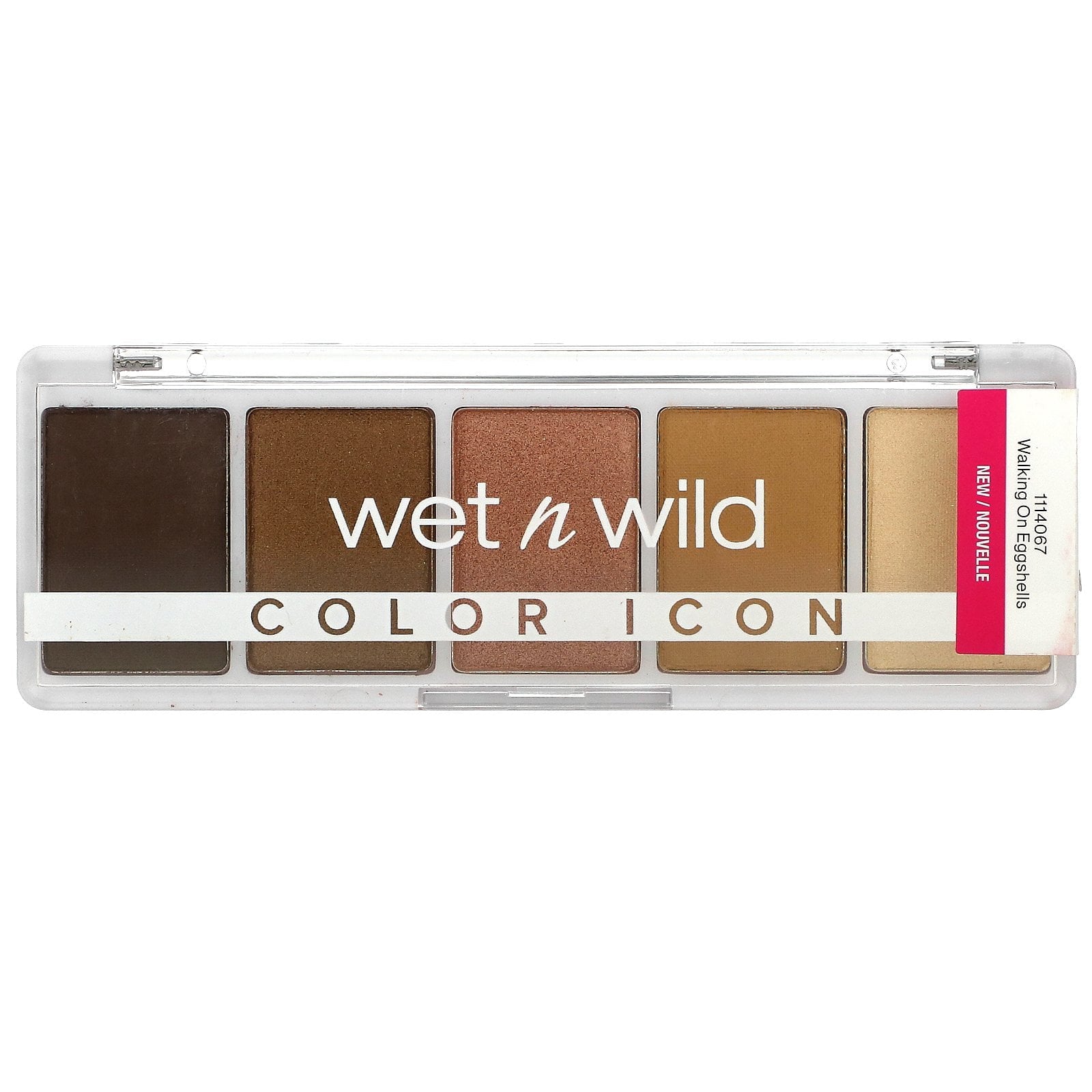(3 pack) Wet n Wild Color Icon 5 Pan Eye & Face Makeup Palette, Eyeshadow Palette, Walking On Eggshells