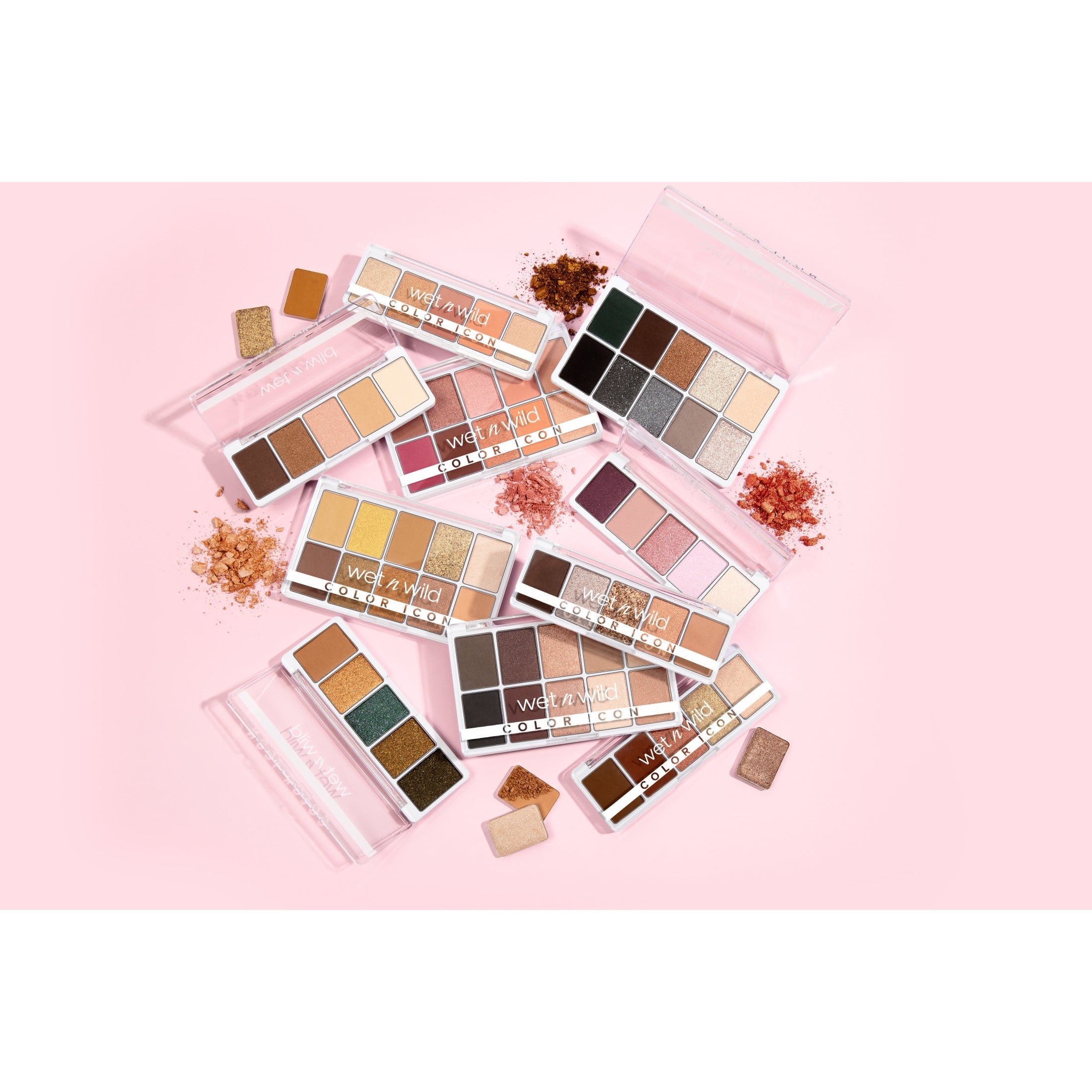 (3 pack) Wet n Wild Color Icon 5 Pan Eye & Face Makeup Palette, Eyeshadow Palette, Petalette