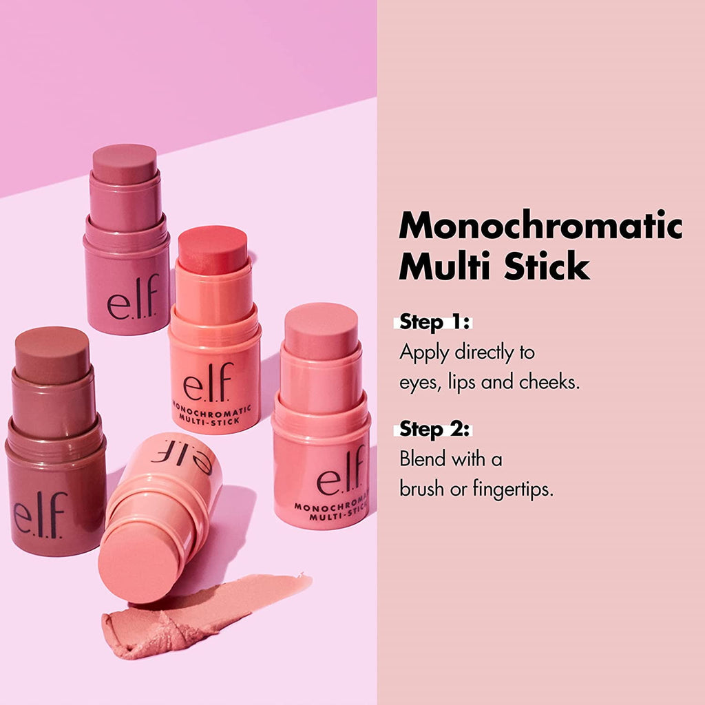 e.l.f. Monochromatic Multi-Stick, Glistening Peach, 0.155oz