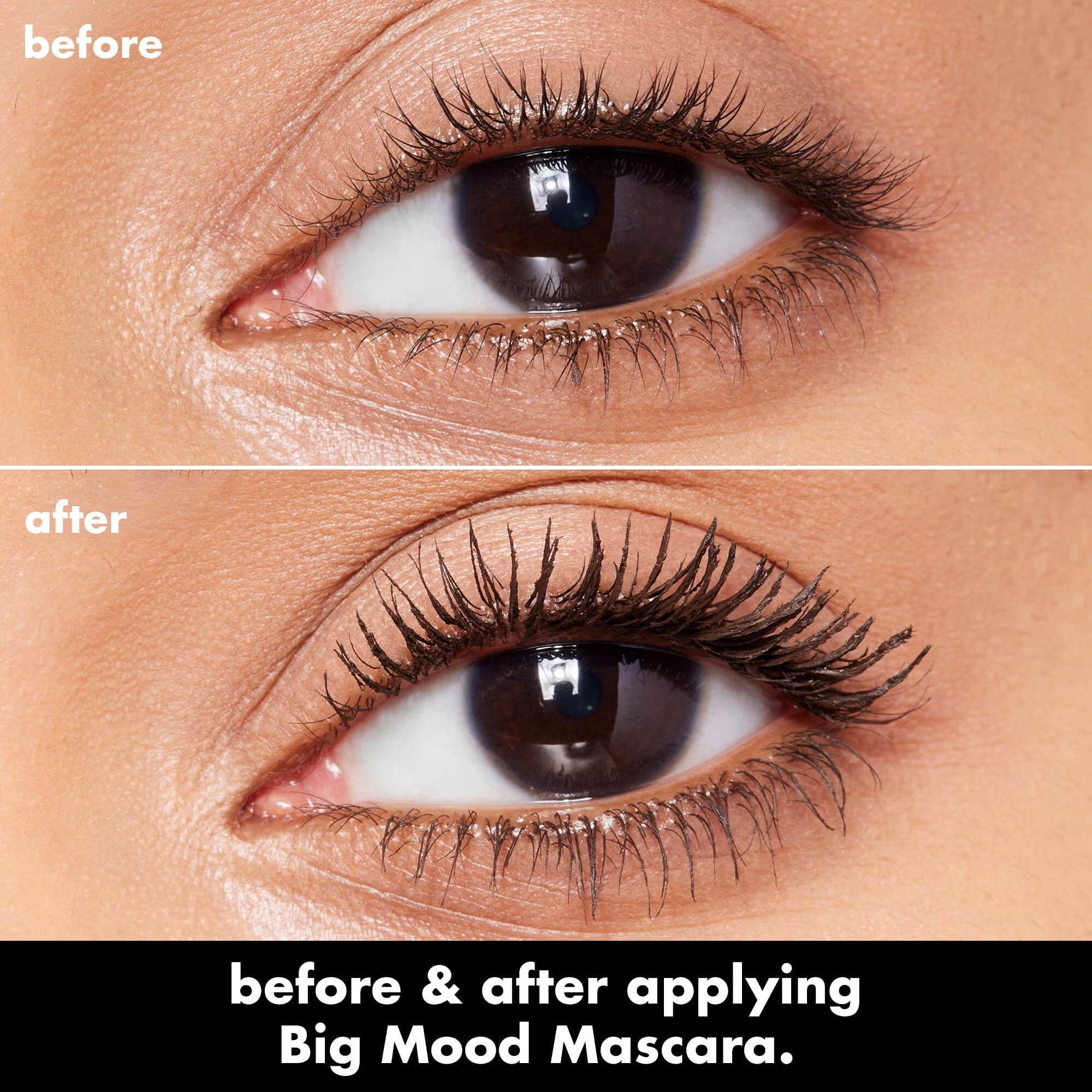 e.l.f. Big Mood Mega Volume & Lifting Mascara, Deep Brown, 0.3 fl oz