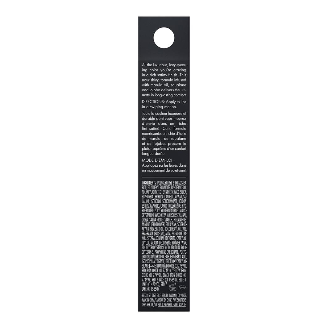 e.l.f. O FACE Satin Lipstick - Standing Ovation - 0.13 oz