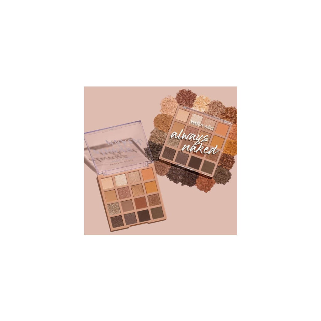 Wet n Wild 16 Pan Eyeshadow Makeup Palette - Always Naked