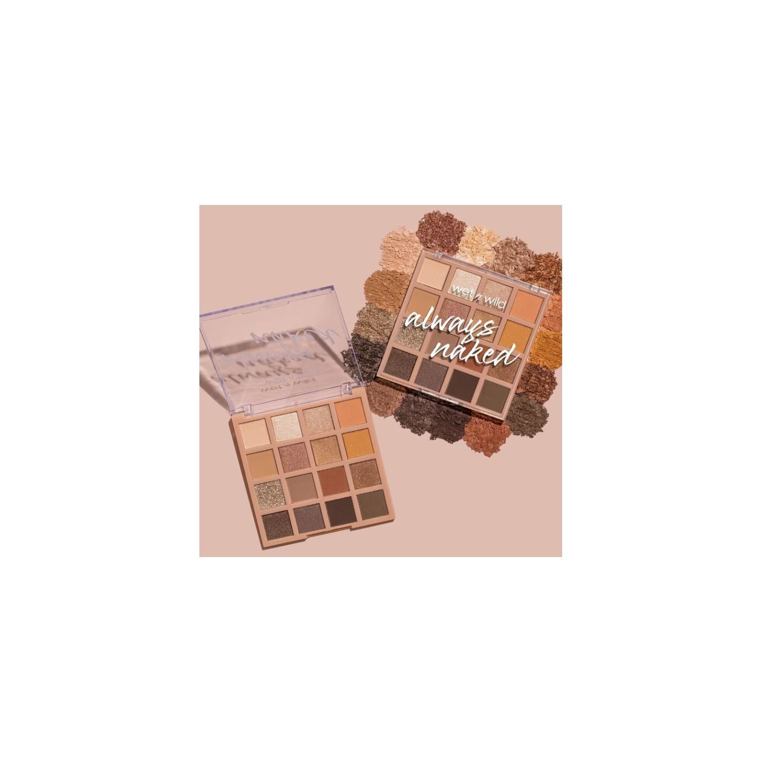 Wet n Wild 16 Pan Eyeshadow Makeup Palette - Always Naked
