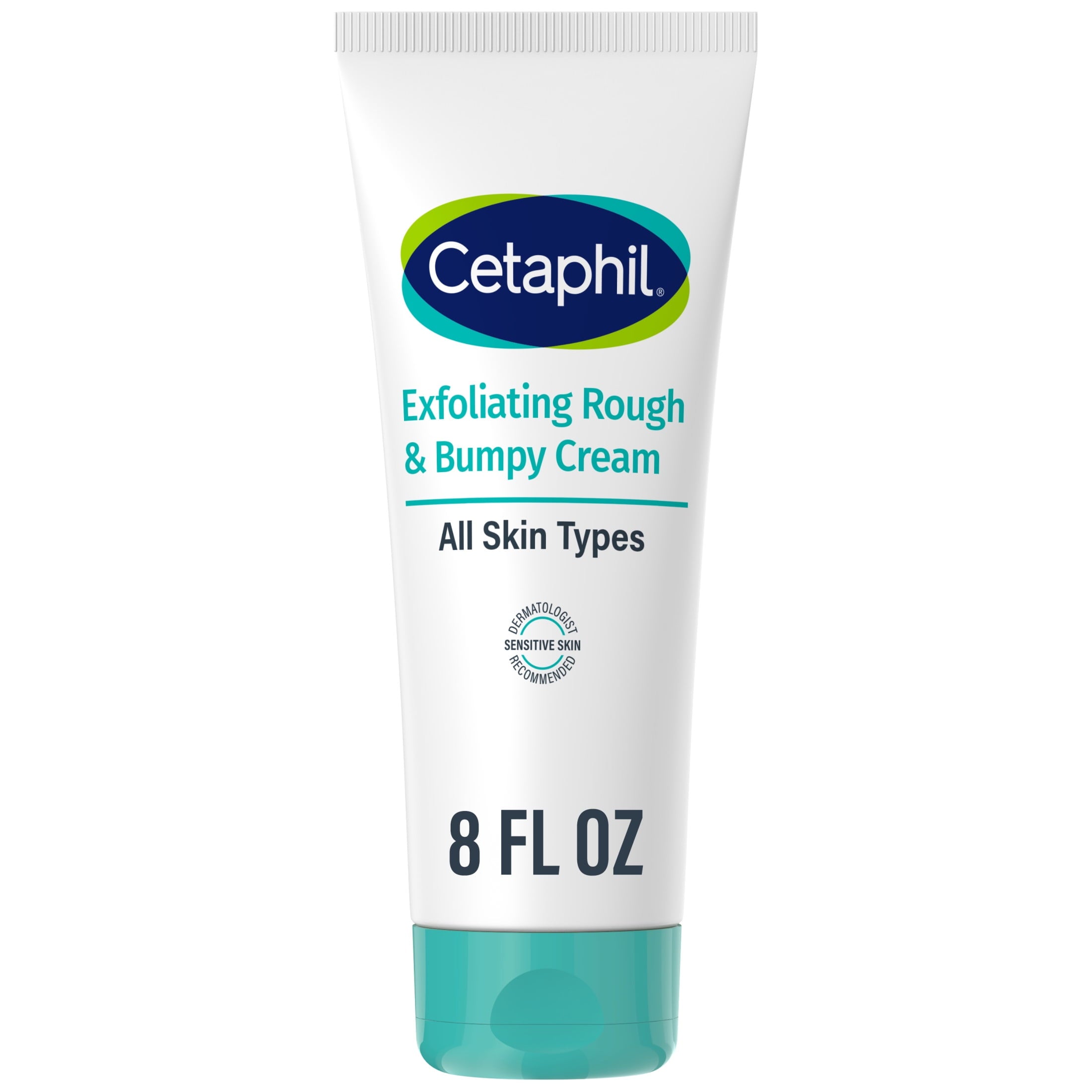 CETAPHIL Exfoliating Rough & Bumpy Cream, Lightweight Cream for All Skin Types, 8 oz Tube
