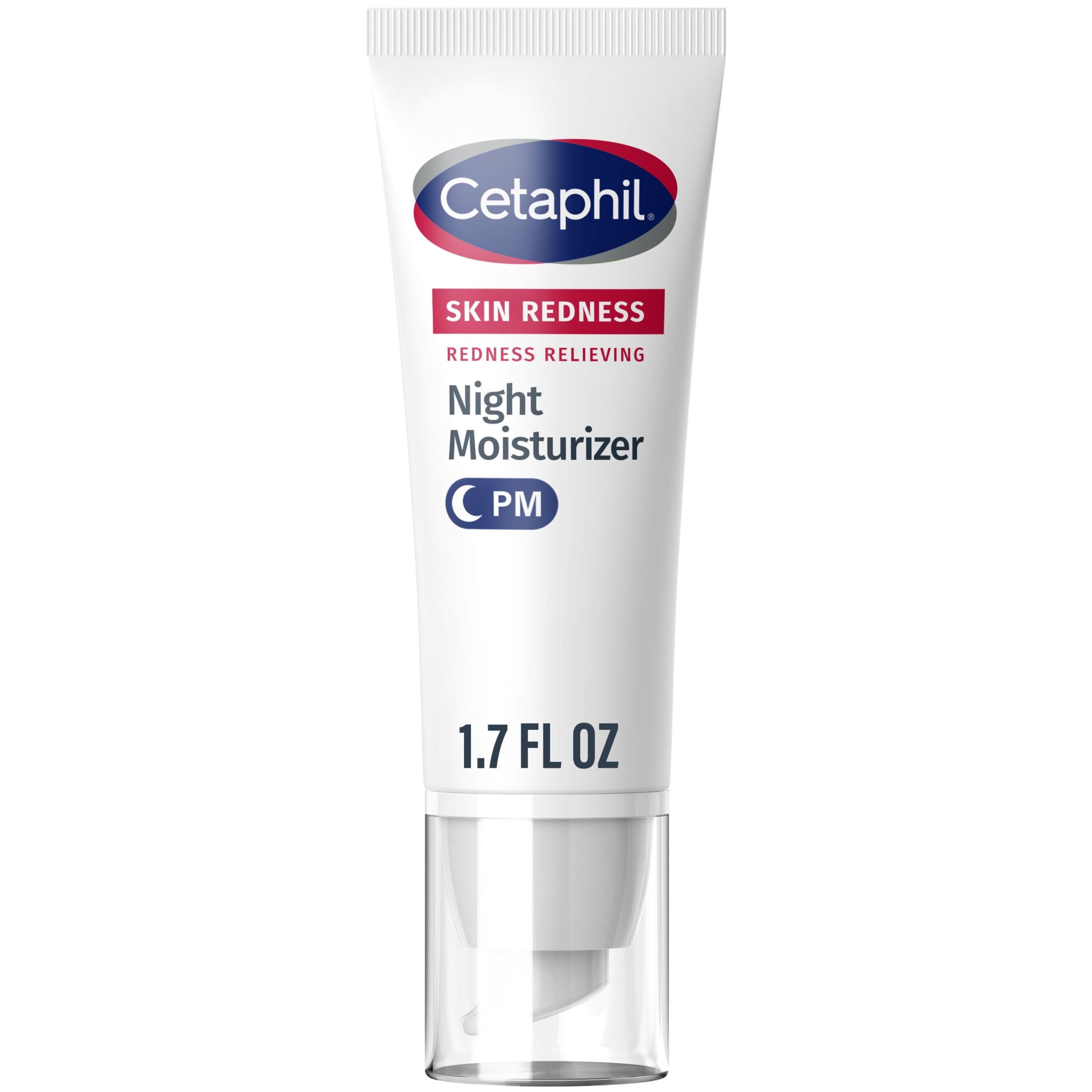 Cetaphil Redness Relieving Night Moisturizer SPF 40 For Dry, Redness-Prone Skin, 1.7 fl oz